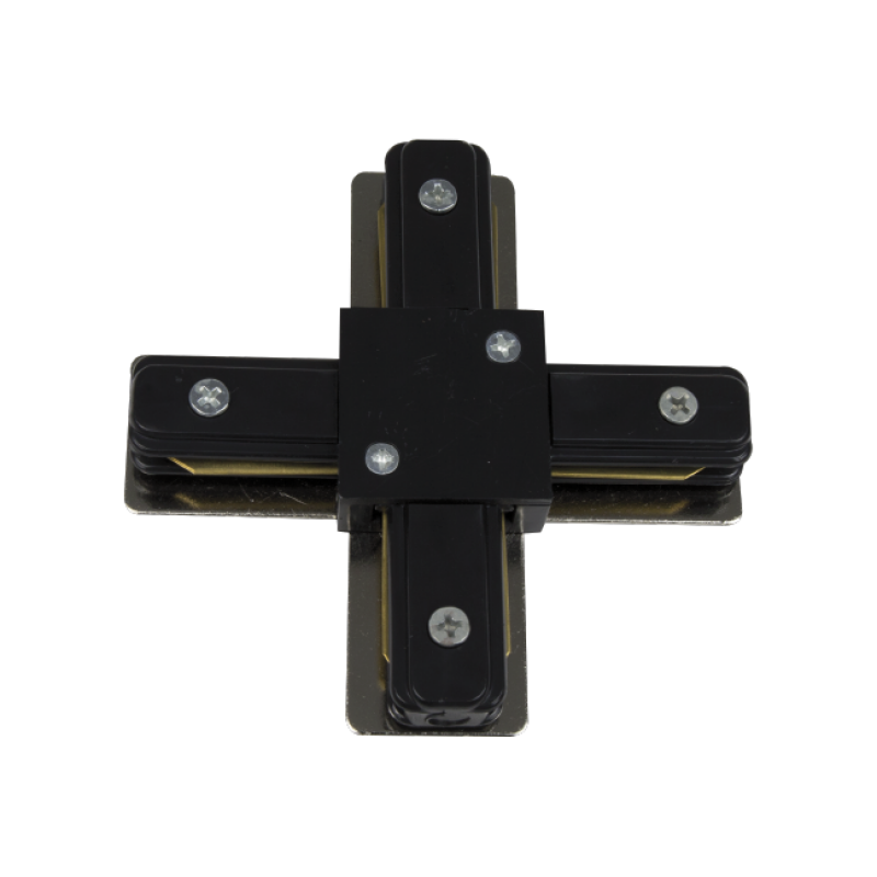 Conexão X Para Trilho Sobrepor Preto 30021 Romalux