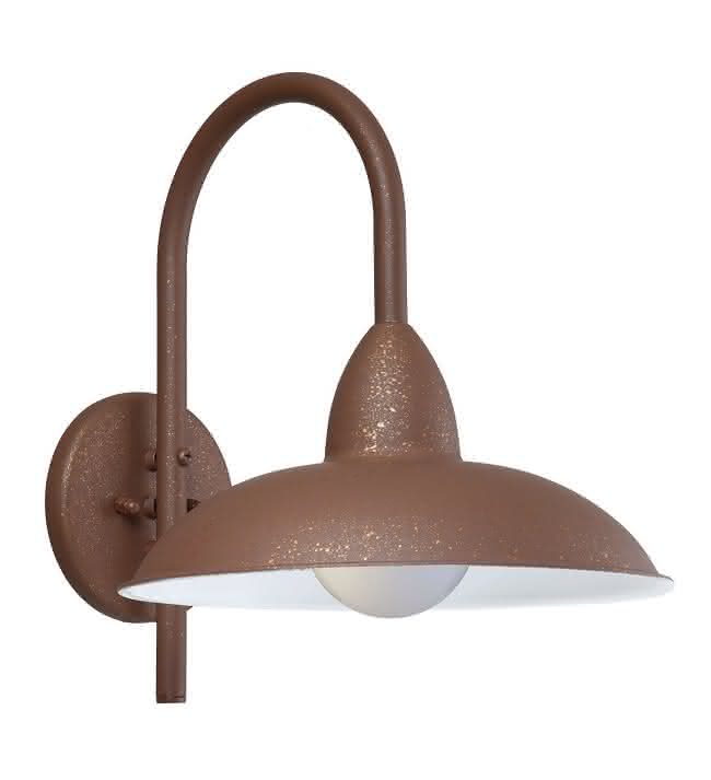 Arandela Externa Turim Metal Marrom sem Vidro Veneza 2652 1