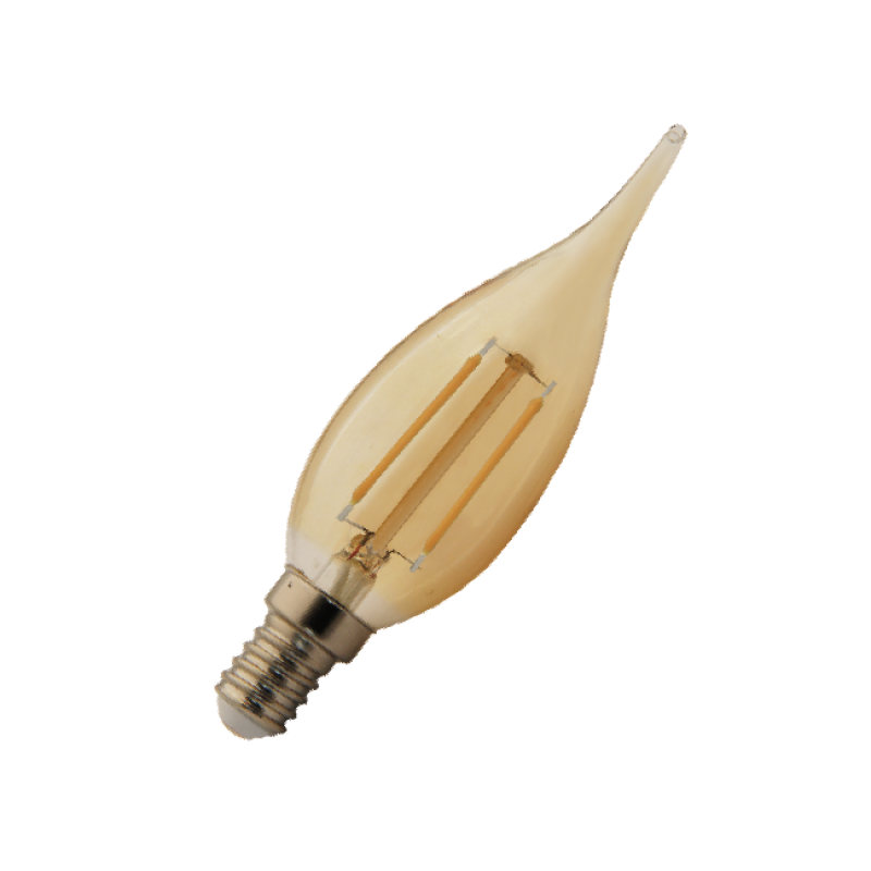 Lâmpada Vela LED Retrô 2W 2400k 127V Romalux - IluminiFast