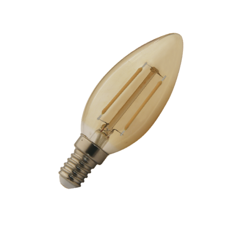 Lâmpada Pera LED Retrô 2W 2400k 127V Romalux - IluminiFast