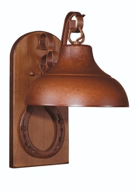 Arandela Rustica com Ferradura 1 Cupula Metal Estancia 426 1