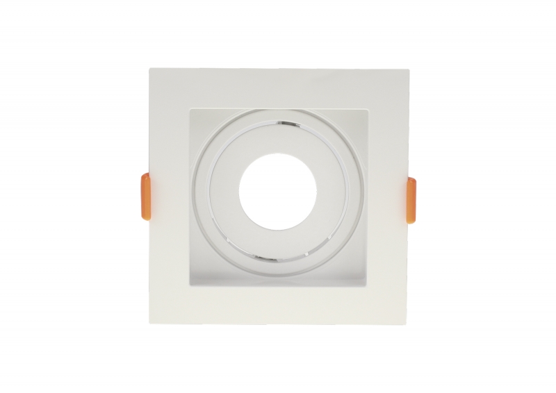 Spot Embutir Quadrado MR11 Direcionável 10cm 30200 Romalux