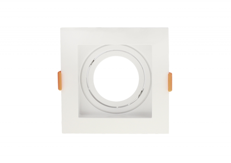 Spot Embutir Quadrado MR16 Direcionável 10cm 30201 Romalux