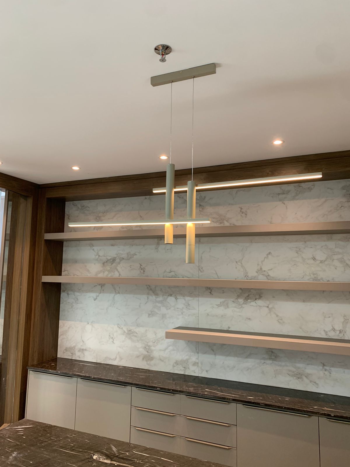 Pendente Arte Híbrido LED 120cm Compacto All Lux