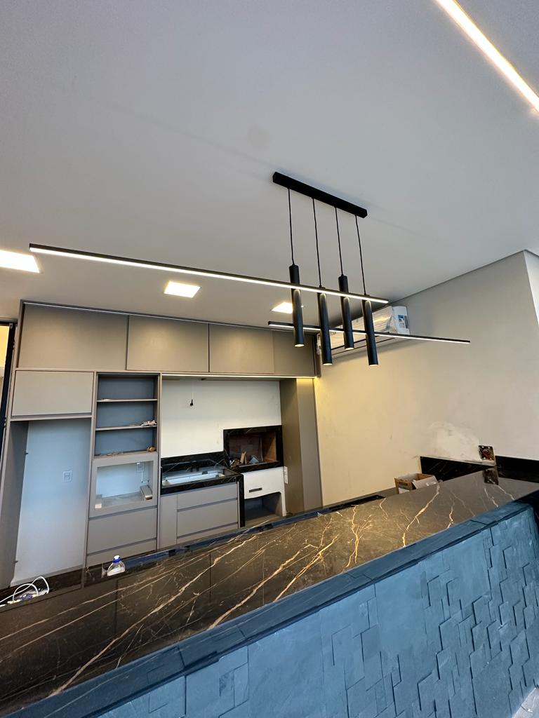 Pendente Arte Hibrido LED Perfil 200cm 7062 All Lux