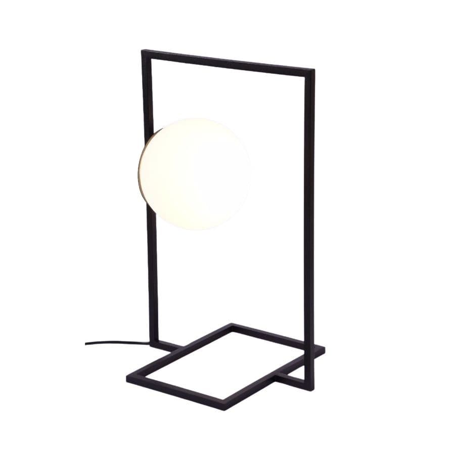 Abajur de Mesa Kellua Retang Lâmpada E27 6042 Metal Domado