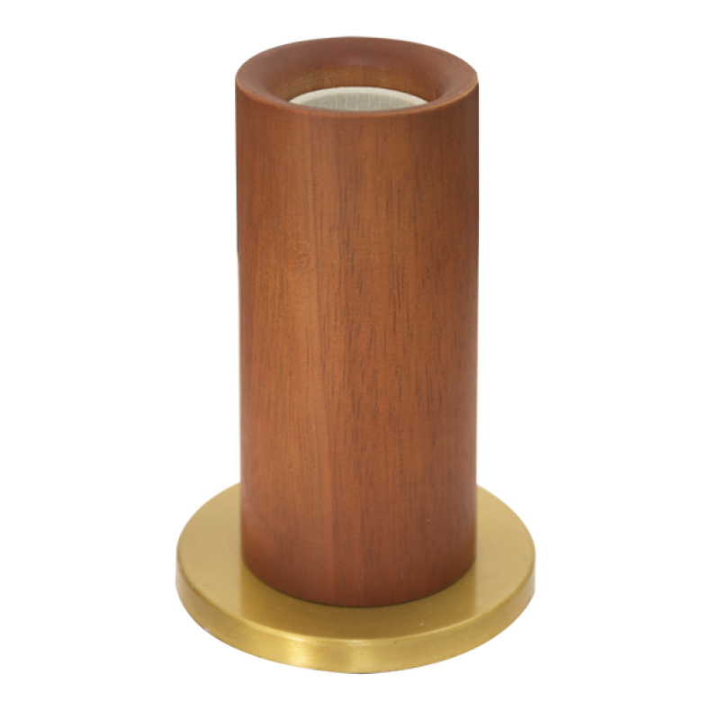 Luminaria de Mesa Wood Tubo Madeira P0009 Romalux