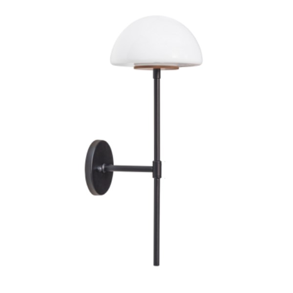 Arandela Tocheiro Cogumelo Preto 50cm 3232 Madelustre