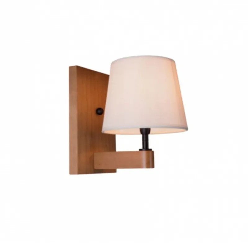 Arandela Yasmin Castanho Cupula Algodão Cru 3056 Madelustre