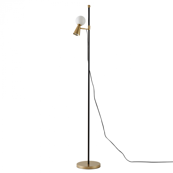 Abajur de Chão Teas Dourado/Preto 2476 Nordecor