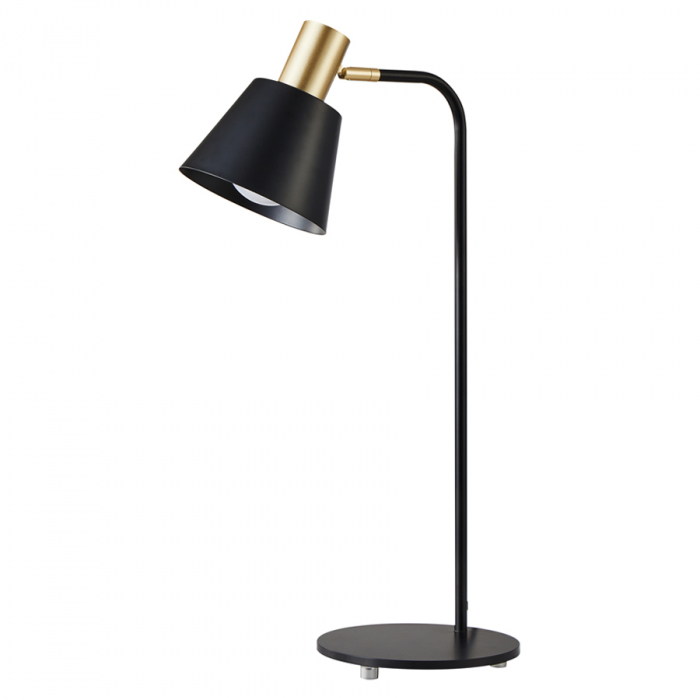 Abajur de Mesa Petti Dourado/Preto 2482 Nordecor