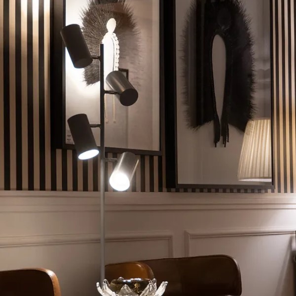 Luminaria de Chao Terni Cupulas Articulaveis 05754 Acend