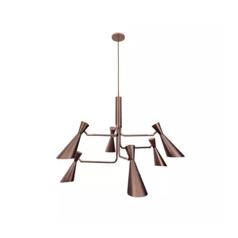 Lustre Pendente Zig Zag com 6 Braços 1265-6 Munclair 1