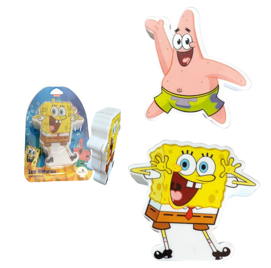 Luminaria Infantil Luz Noturna Bob Esponja 3974 Gaya