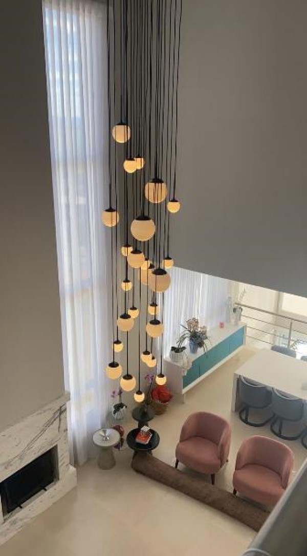 Pendente Cascata Sinuosa 18 Globos 6341 All Lux