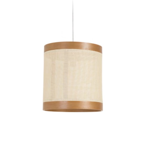 Pendente Madeira Nuts Fibra Natural 42cm 2938 Madelustre