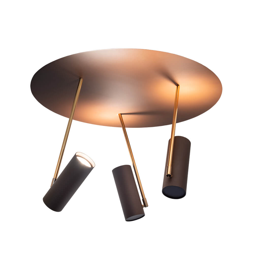 Plafon Moderno Disco 70cm 3 Lâmpada E27 3396-3 Munclair