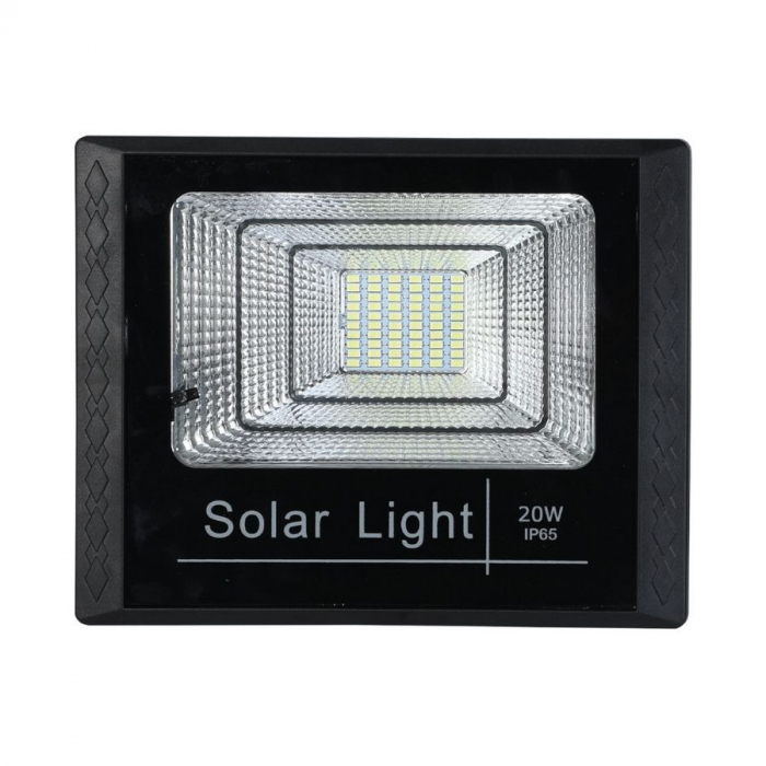 Refletor Solar em Led 20W 6500K com Controle Preto 9668 Gaya